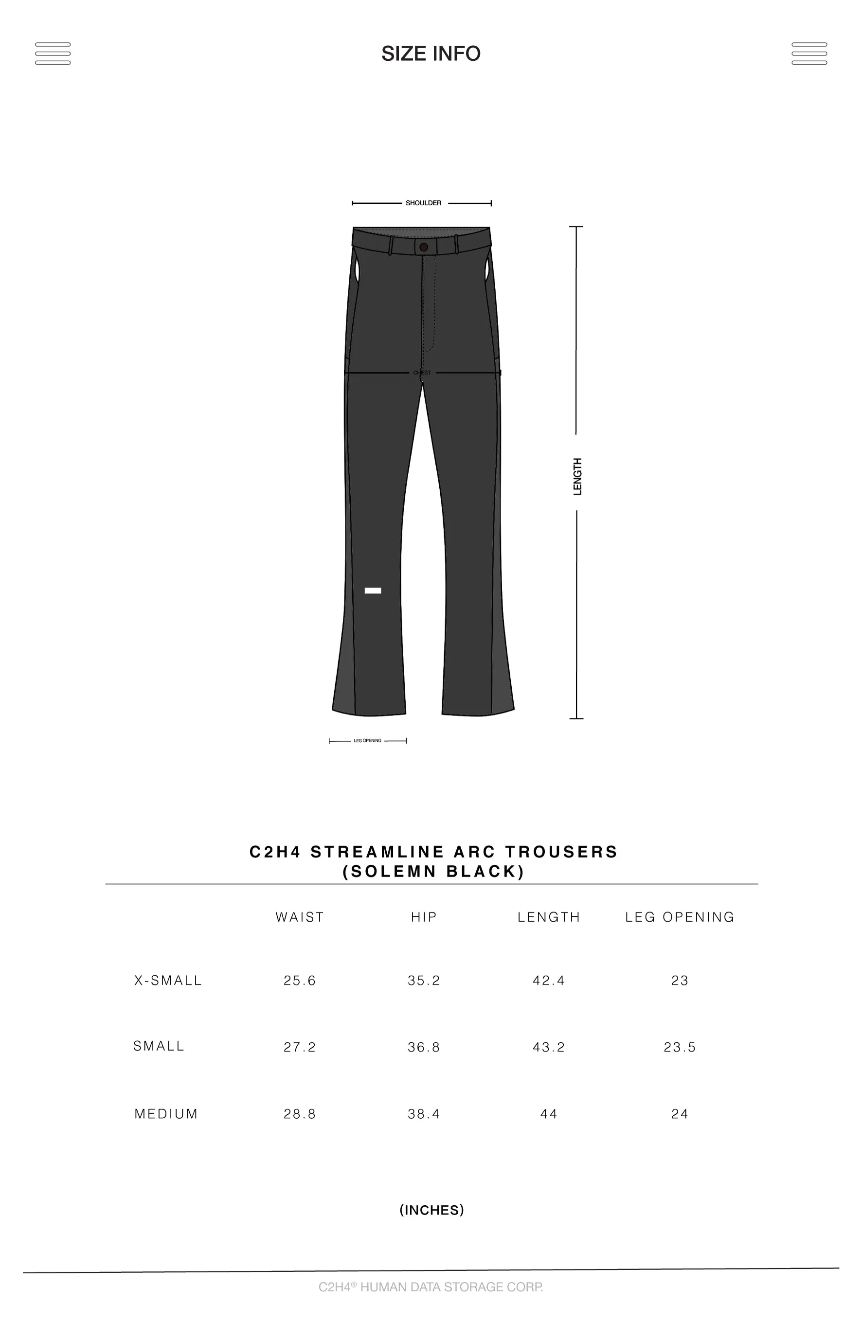 005 - Streamline Arc Cut-Out Trousers