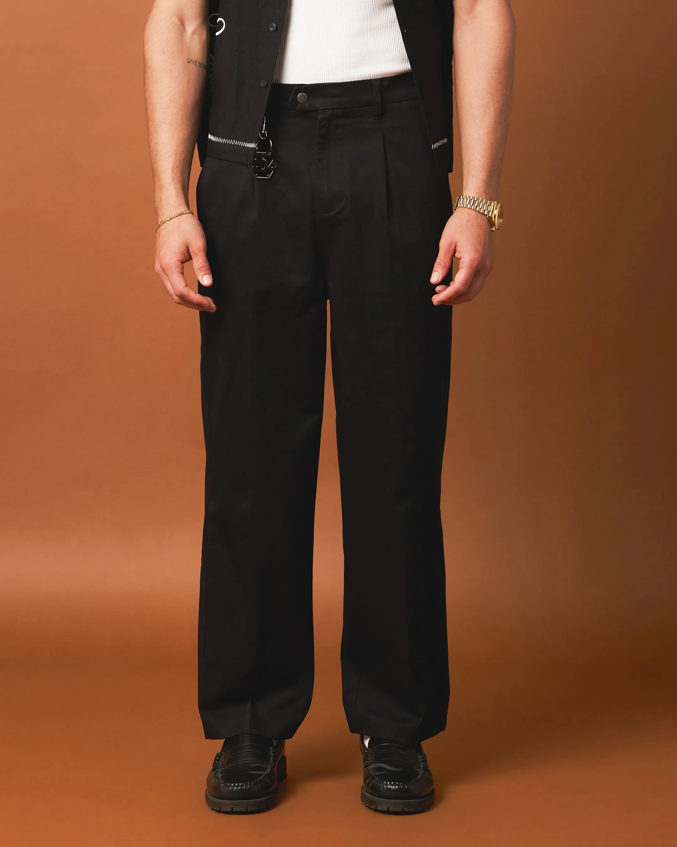 404 Studio High Waist Trousers Black