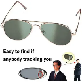 Anti UV Anti-Tracking Monitor Rearview Sunglasses