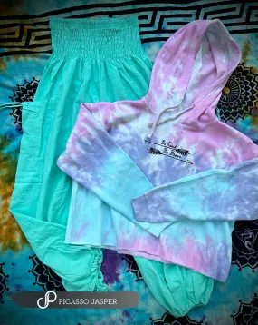 Be Kind Tie Dye Hoodie & Cotton Candy, Cotton Magic Pants   Crystal, Sweatshirt Bundle!