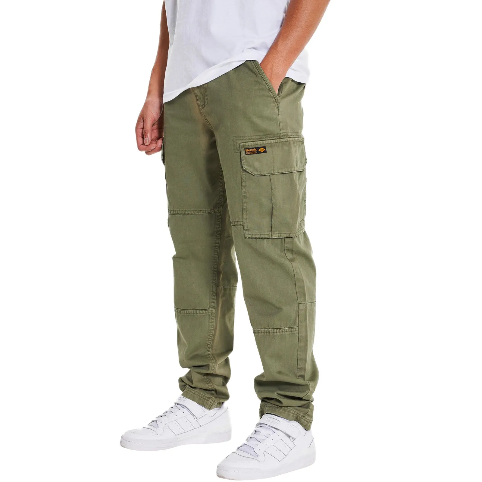 Bench Mens Sergei Multi Pocket Cotton Cargo Pants