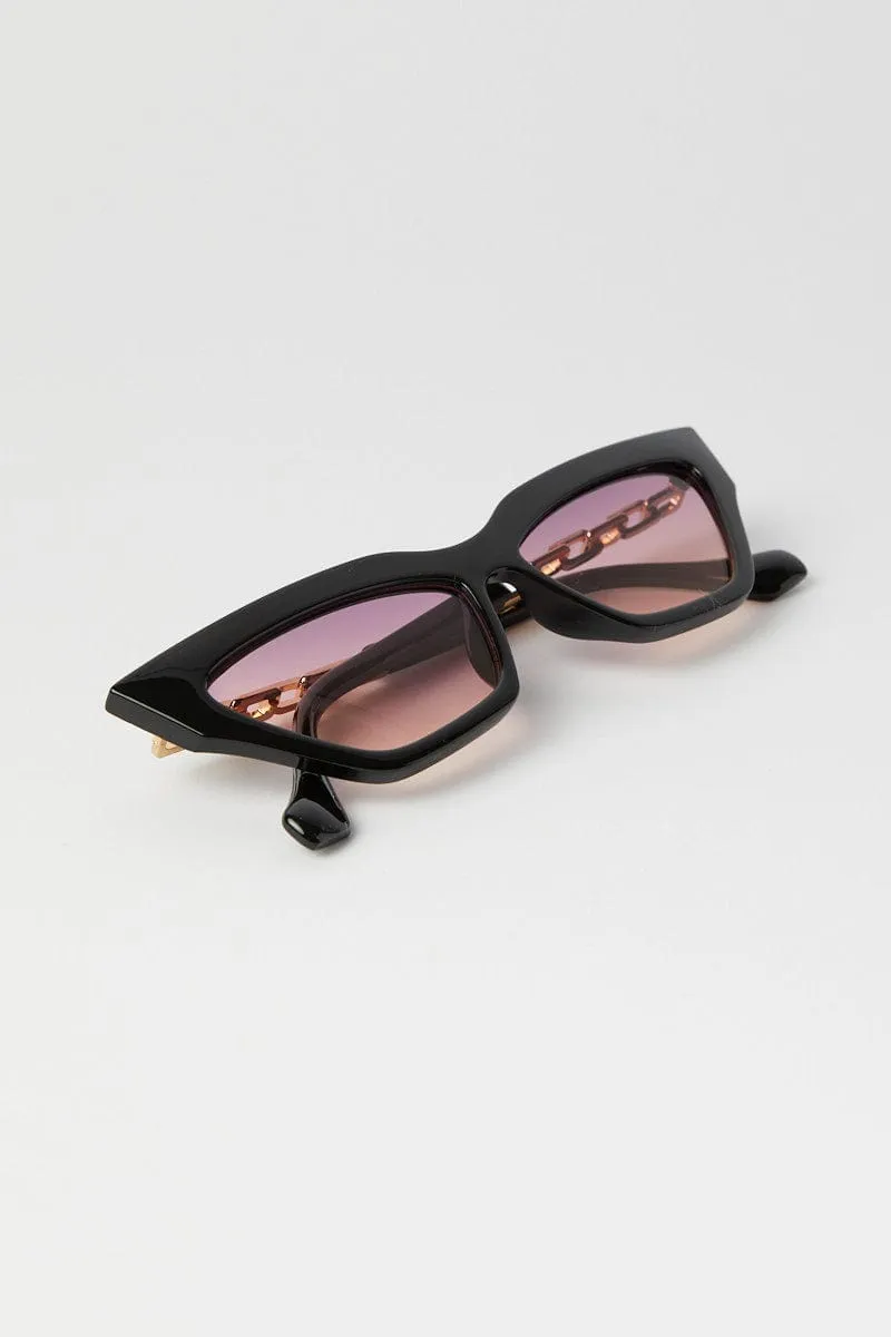 Black Cat Eye Fashion Sunglasses