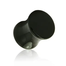 Black Colour Solid UV Acrylic Saddle Plugs