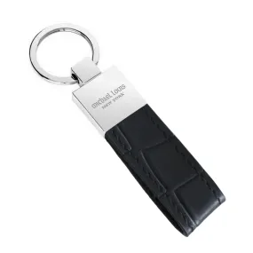 Black Croc Classic Key Holder