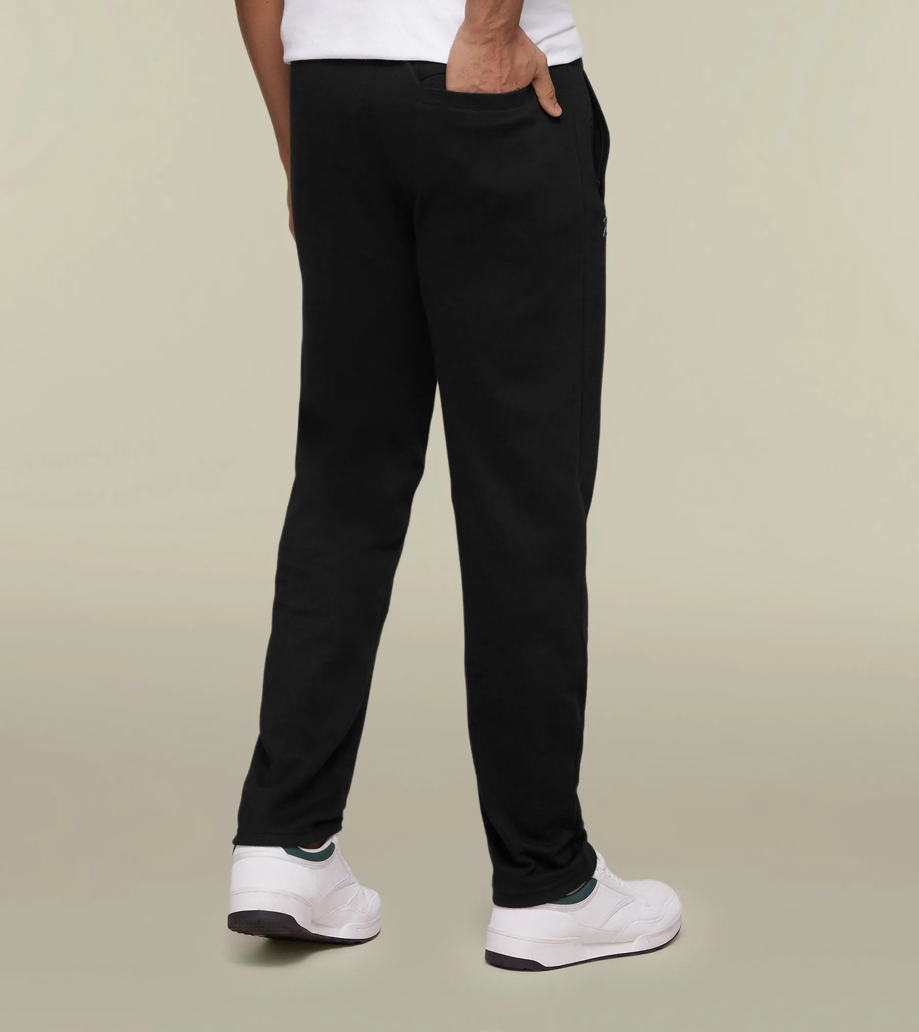 Code Cotton Rich Track Pants Pitch Black