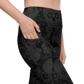 Dark Skull Leggings with pockets