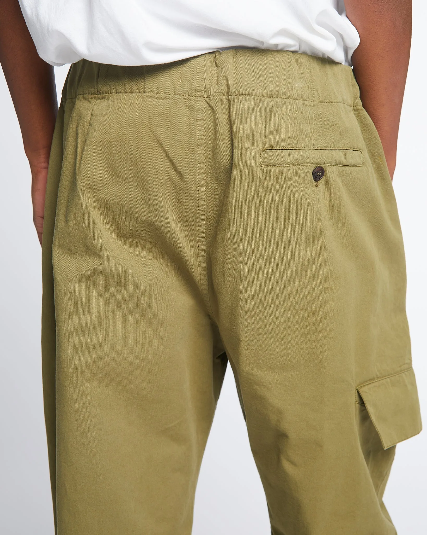 Desert Pants Crispy Cotton Dusty Green