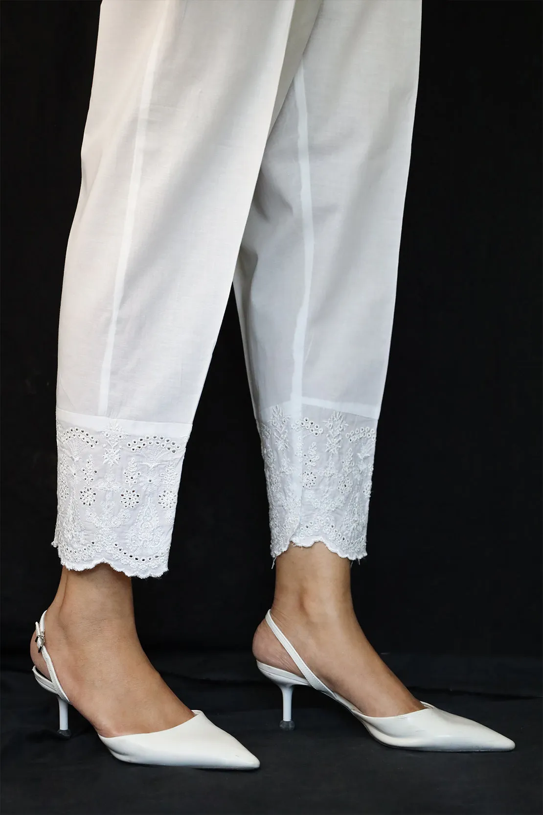 Embroidered Cambric Pants