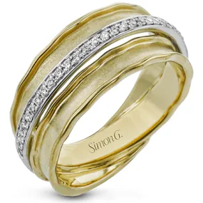 Fashion Ring in 18k Gold with Diamonds