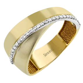 Fashion Ring in 18k Gold with Diamonds