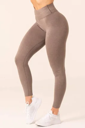 Focus Scrunch Seamless Leggings | Taupe Marl