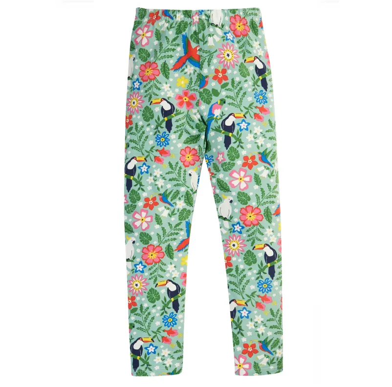 Frugi Libby Printed Leggings - Tropical Birds