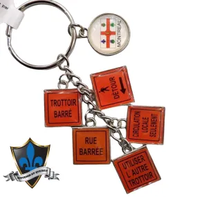 Montreal Construction Key Ring.