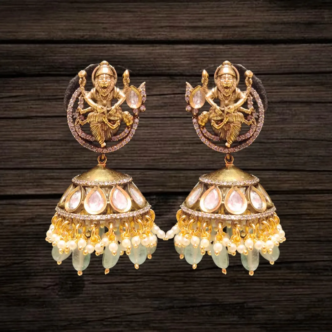 Narsimha Swami Victorian Kundan Jhumka By Asp Fashion Jewellery