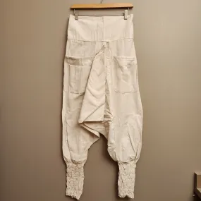 Natural Raw Cotton Long Ninja Pants