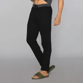 Nova Cotton Rich Track Pants Pitch Black