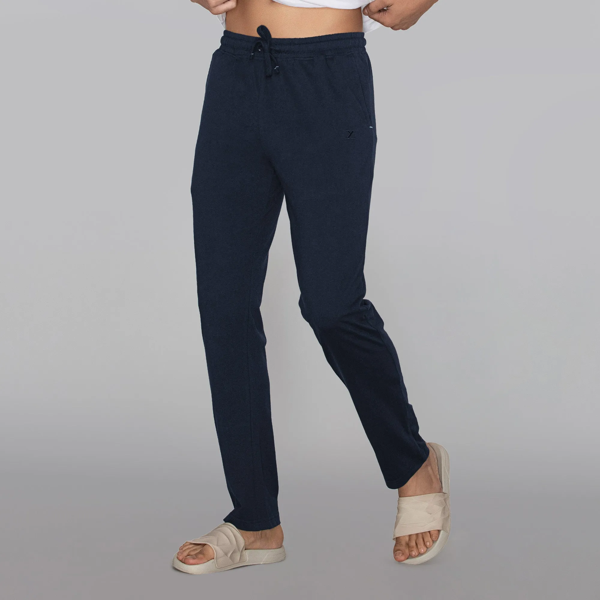 Pace Cotton Rich Track Pants Navy Blue