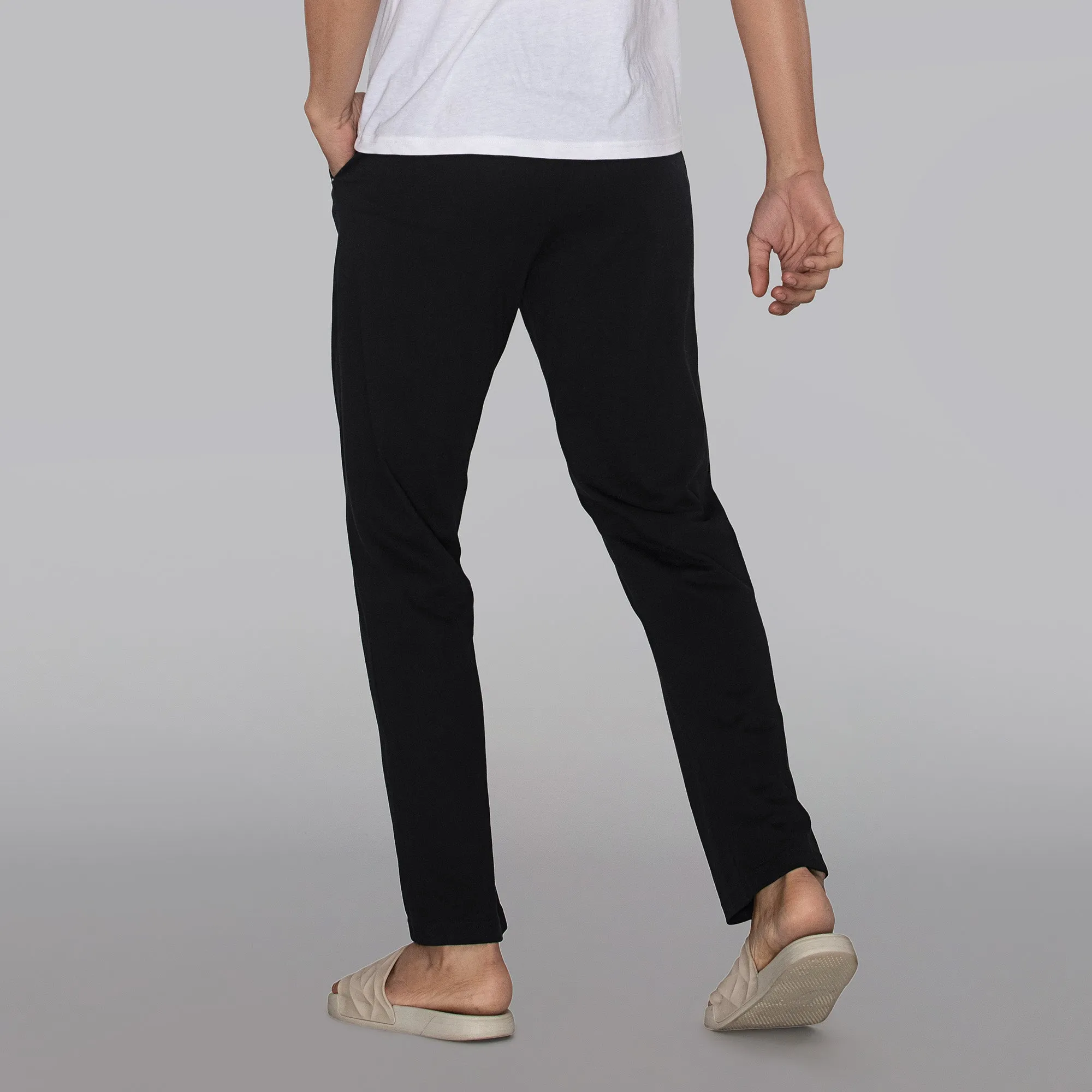 Pace Cotton Rich Track Pants Pitch Black