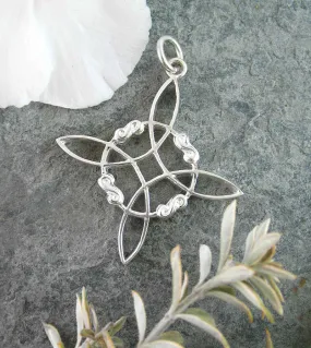 Protective Witch's Knot With Infinity Symbols Pendant