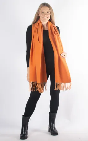 Reversible Winter Scarf | Orange