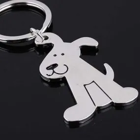 Smiling Dog Key Ring