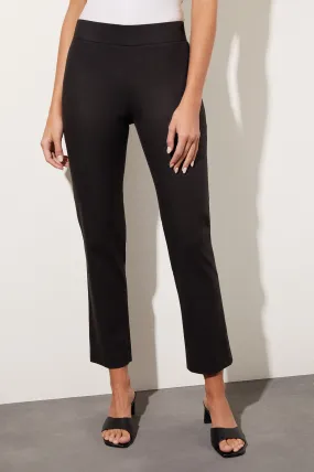 Stretch Cotton Tencel Straight-Leg Pants