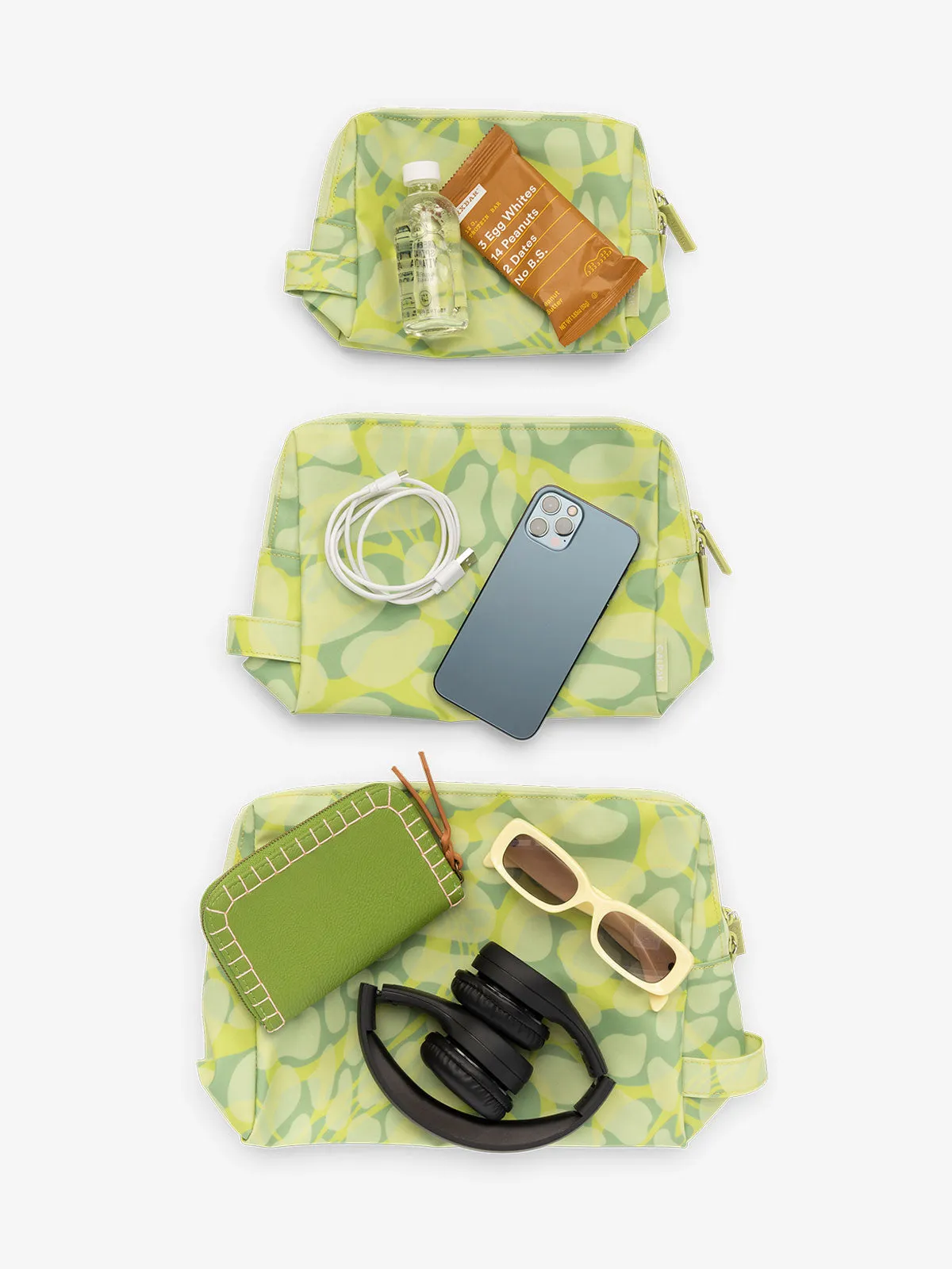 Water Resistant Zippered Pouch Set (3 Pieces)