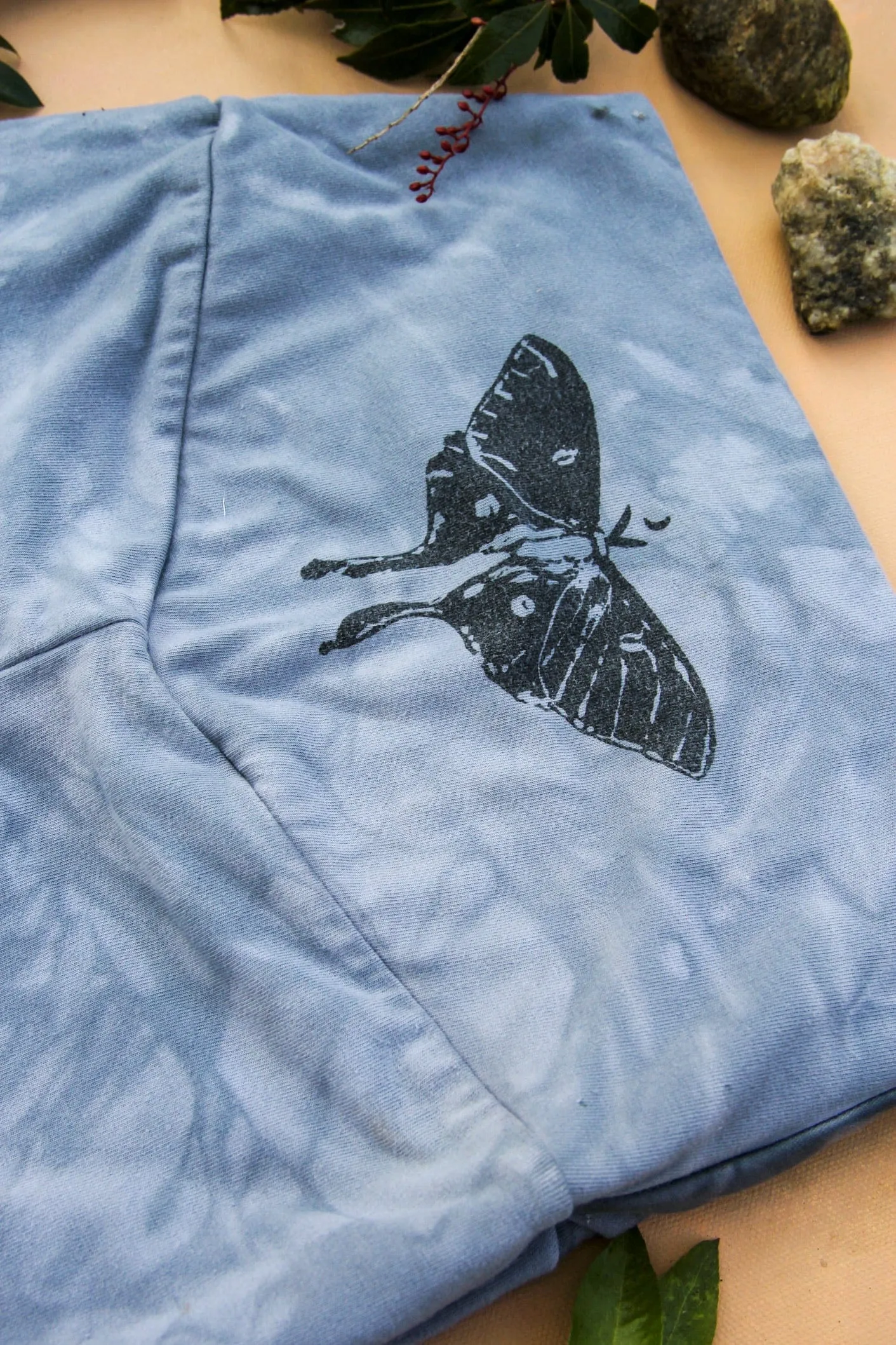 Winter Luna Moth Organic Cotton Bells