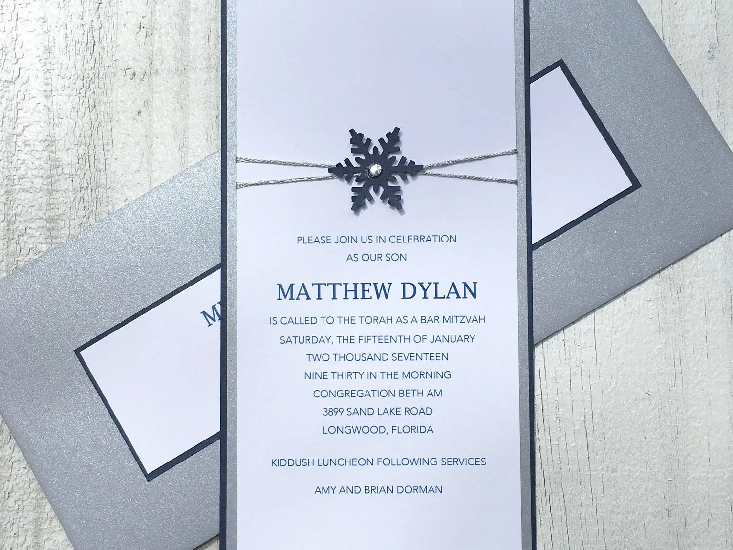 Winter Wonderland Themed Invitation