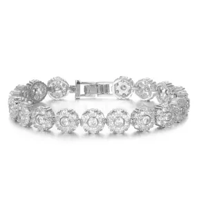 Women's Fashion CZ Cubic Zirconia Bridal Wedding Bracelet